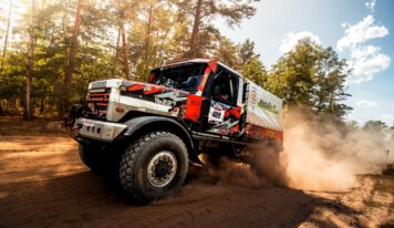 El equipo de camiones patrocinado por Giti completa el tercer rallye de Breslau con un juego de neumáticos