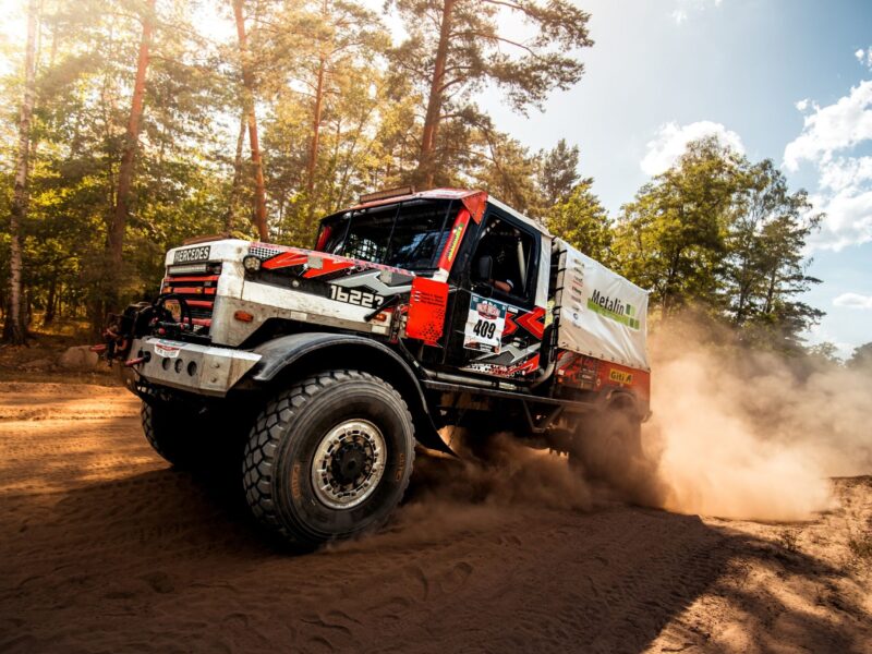 El equipo de camiones patrocinado por Giti completa el tercer rallye de Breslau con un juego de neumáticos
