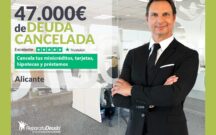 Repara tu Deuda Abogados cancela 47.000 € en Alicante (C. Valenciana) con la Ley de Segunda Oportunidad
