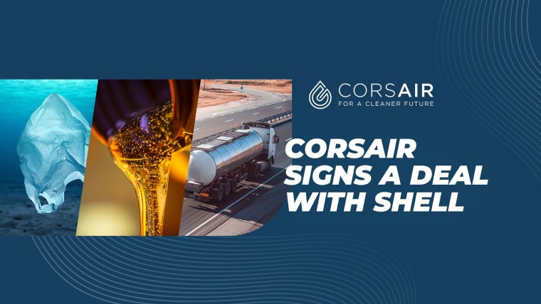 Corsair firma un acuerdo para suministrar aceite de pirólisis a Shell