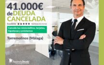 Repara tu Deuda Abogados cancela 41.000€ en Torremolinos (Málaga) con la Ley de Segunda Oportunidad
