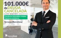Repara tu Deuda Abogados cancela 101.000€ en Terrassa (Barcelona) con la Ley de Segunda Oportunidad